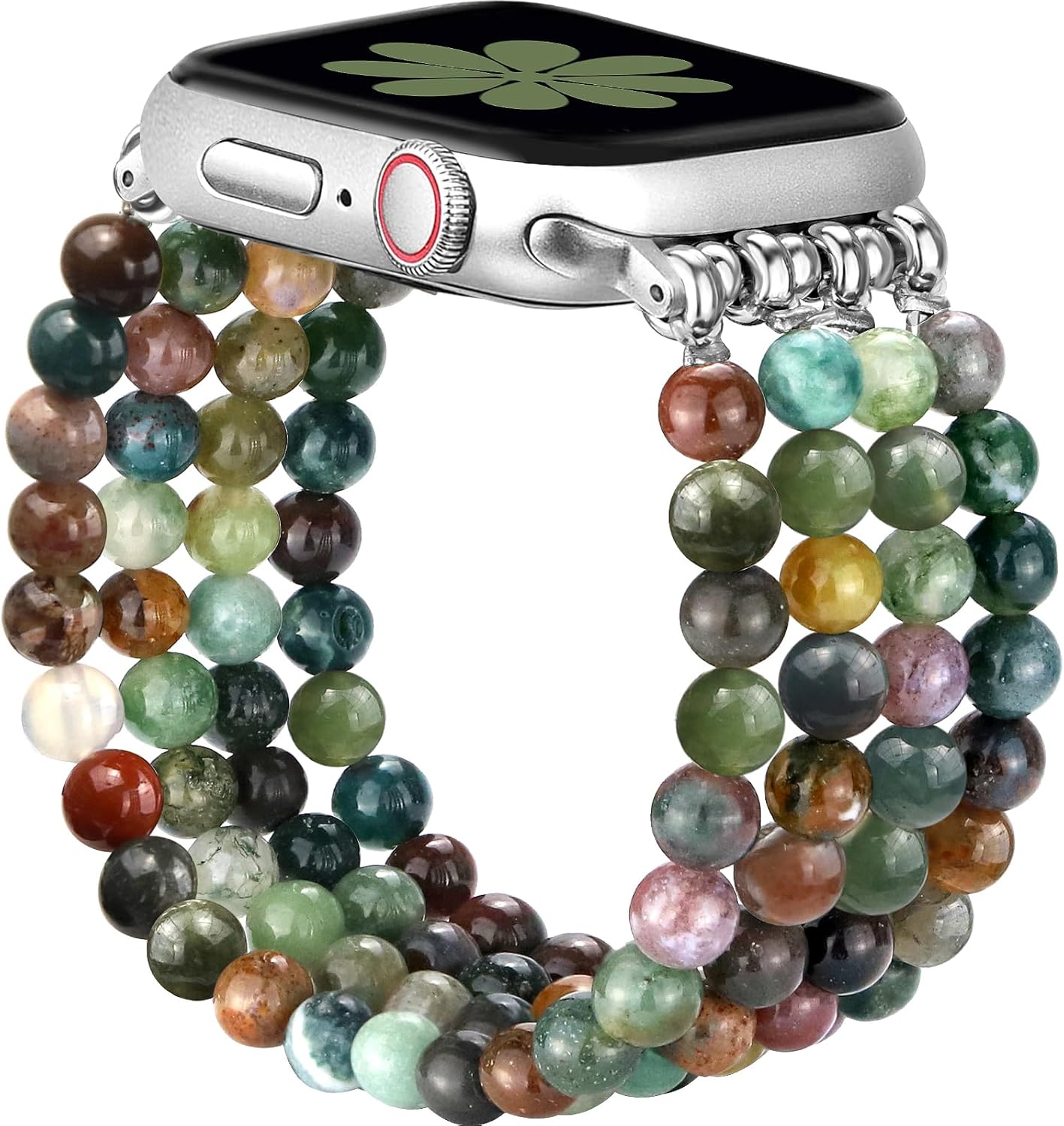 Natural Stone Beaded Bracelet for Apple Watch - Cool & Comfortable