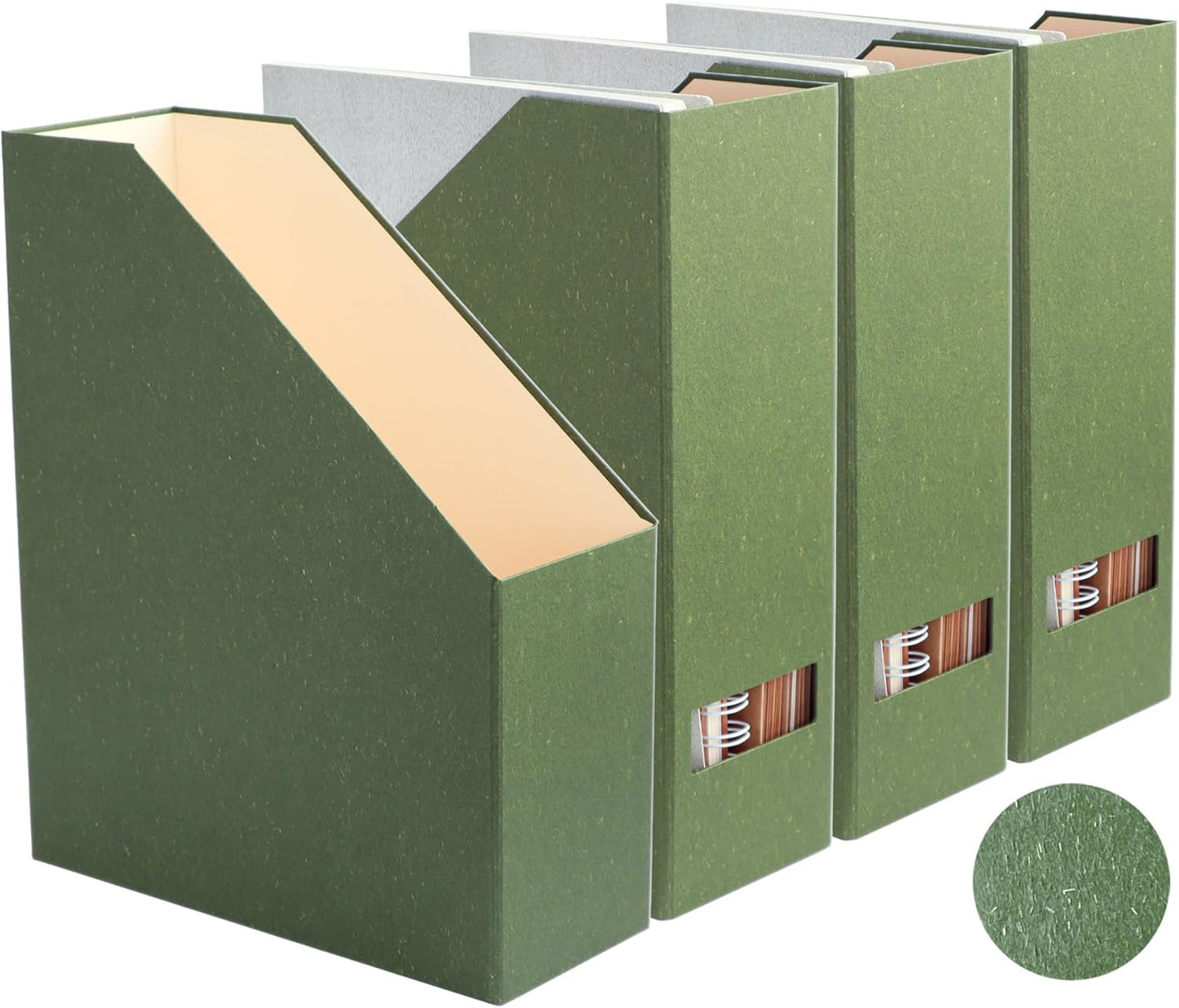 Magazine Holder - Leaf Green File Holder and Desk Organizer