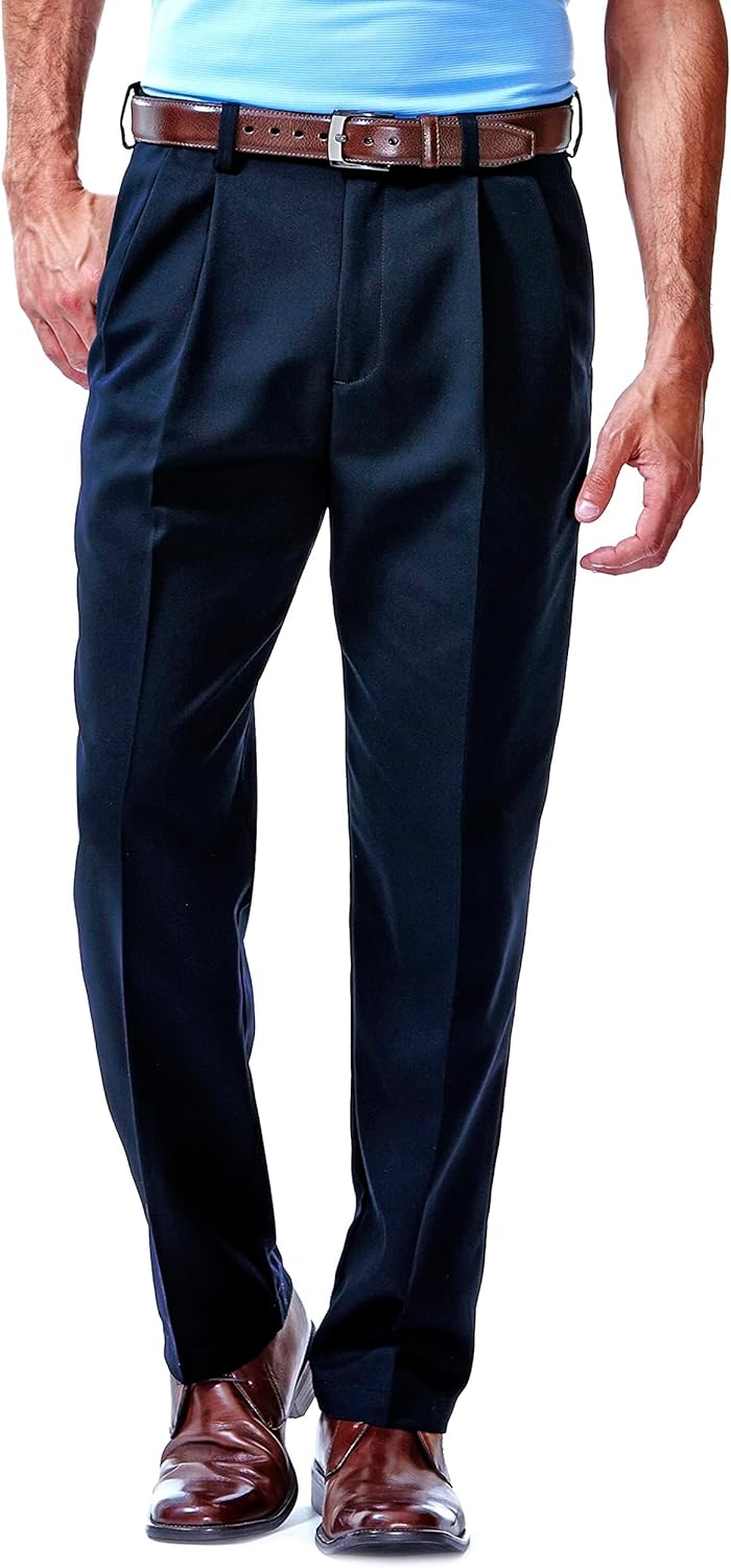 Haggar Men's Work to Weekend Classic Fit Flat Front Pant Review