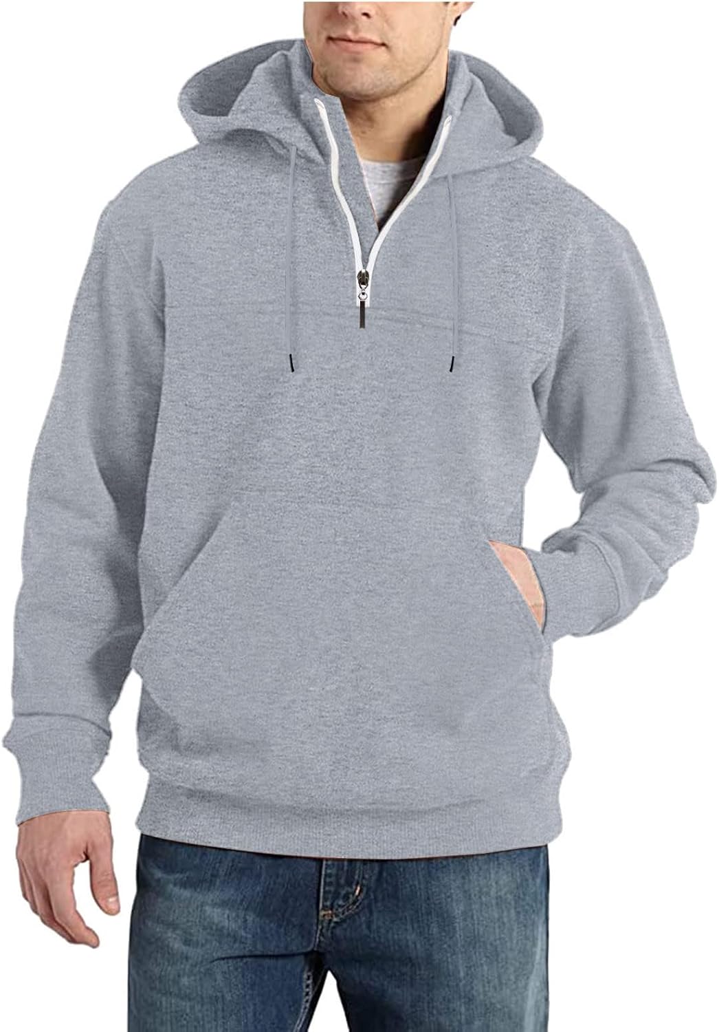 Casual 1/4 Zip Hoodie for Men - Stay Comfortable in Style