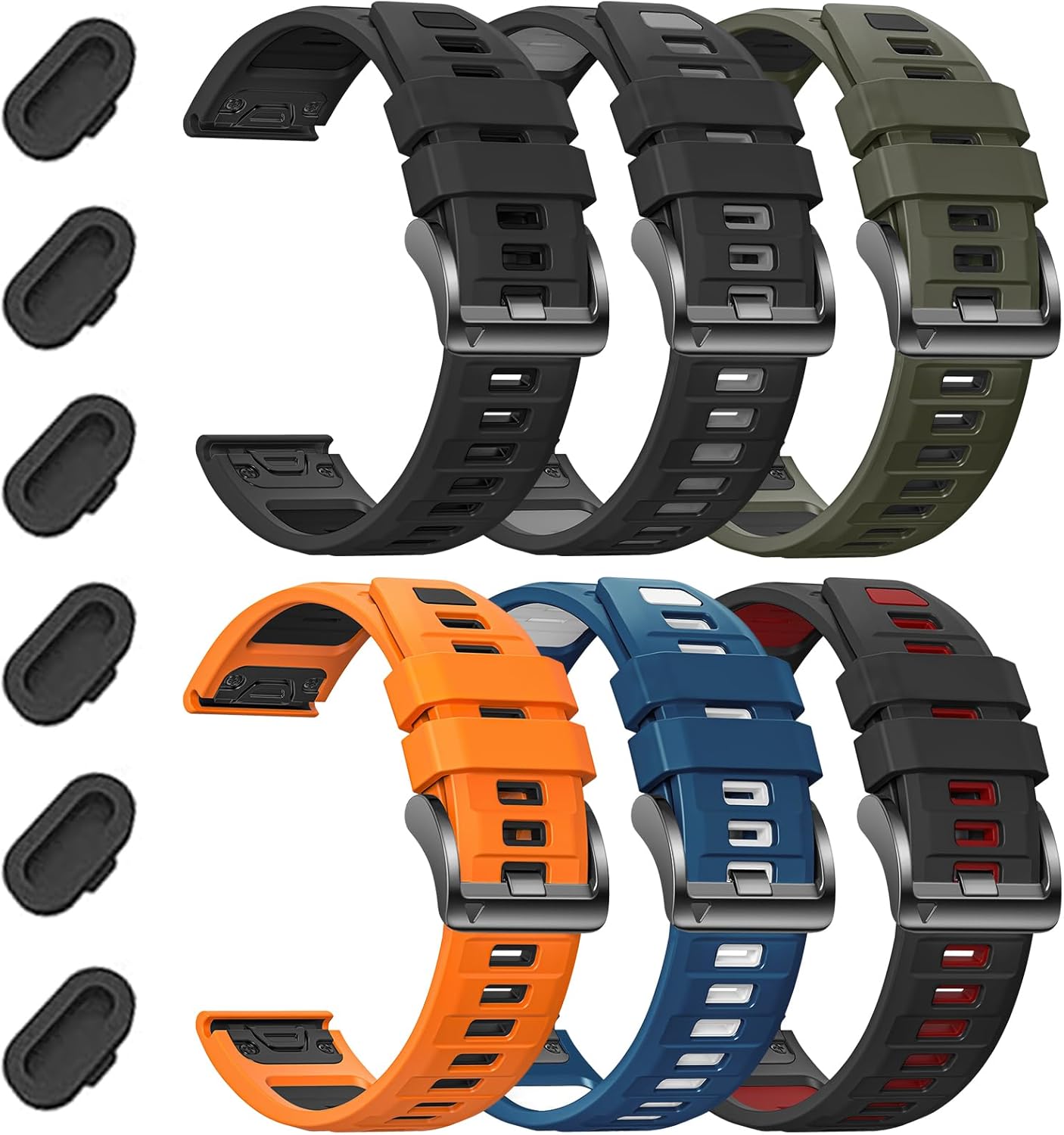 22mm Silicone Watchband for Garmin Fenix 8 and More Models
