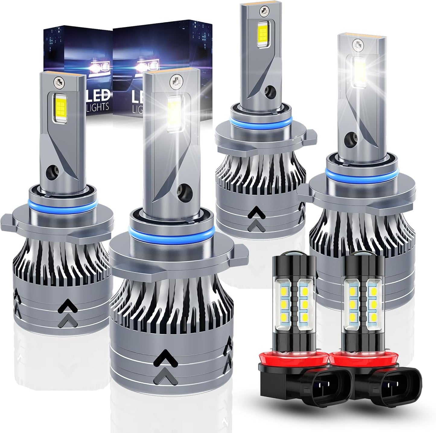 Upgraded 9005 9006 Light Bulbs for Honda Civic 2006-2015 Set