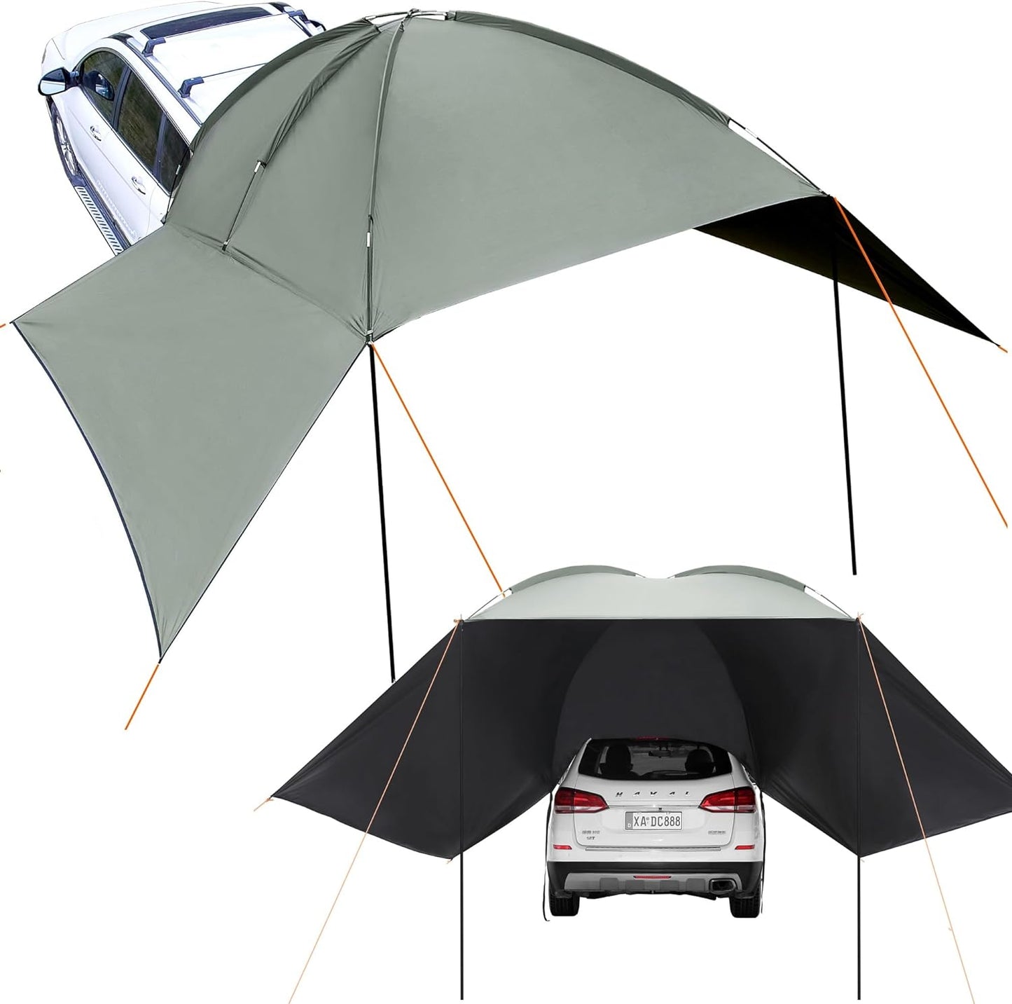 VEVOR Moonshade Auto Canopy - UV50+ Protection, PU3000mm Water Resistance
