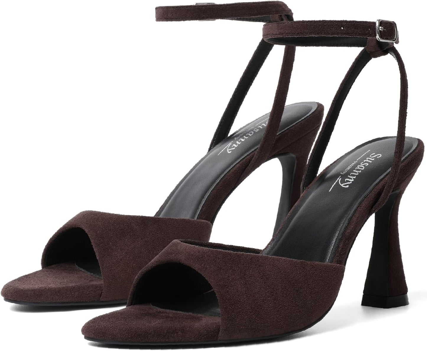 Susanny High Heels for Women Strappy Chunky Block Heels