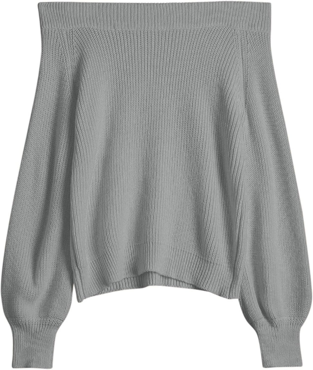 ZAFUL Off Shoulder Knit Sweater for Women - Cozy Pullover Top
