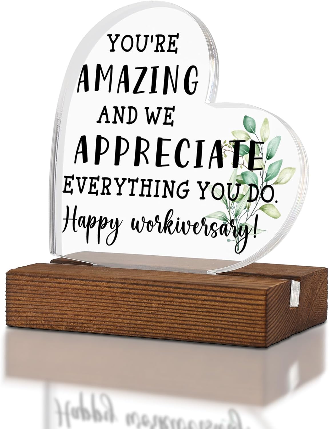 Employee Appreciation Acrylic Desk Sign - TRCENDE