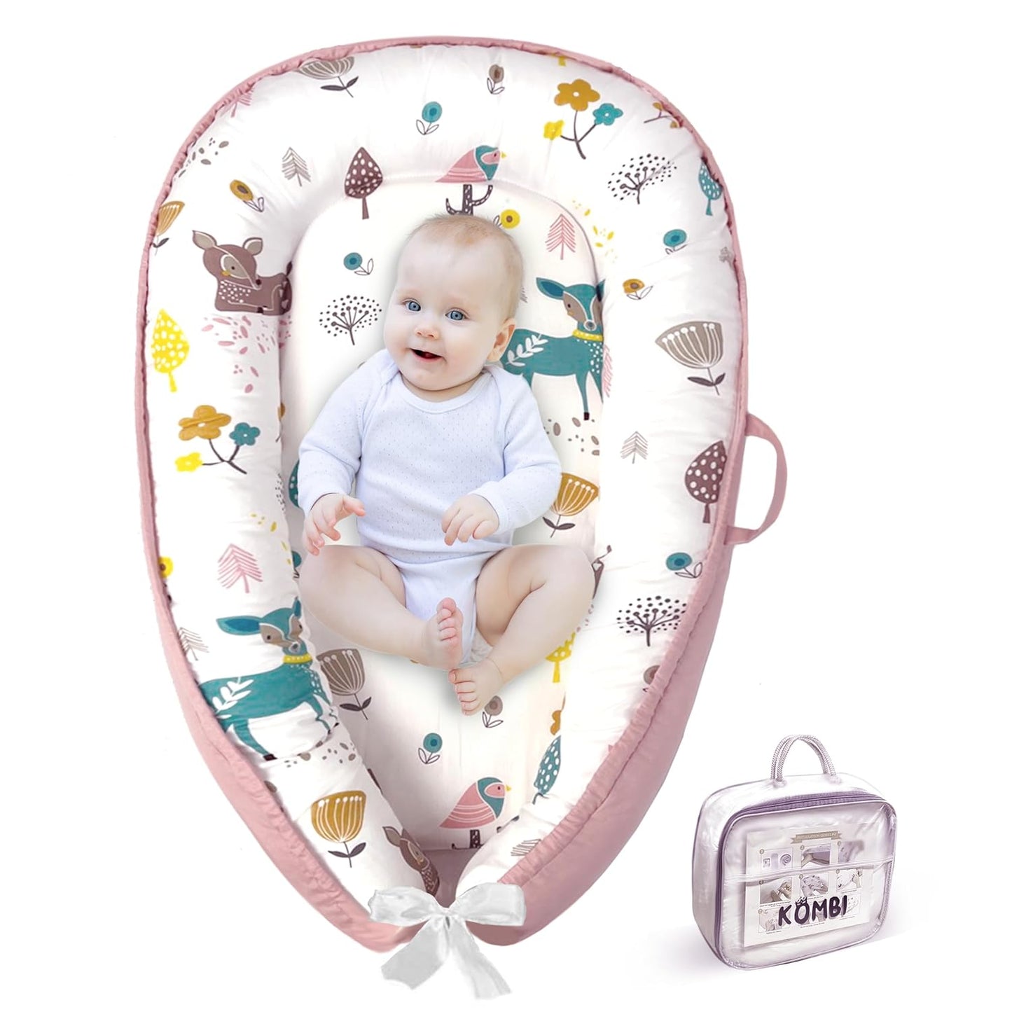 KOMBI Baby Lounger Nest for Newborns - Comfort & Safety
