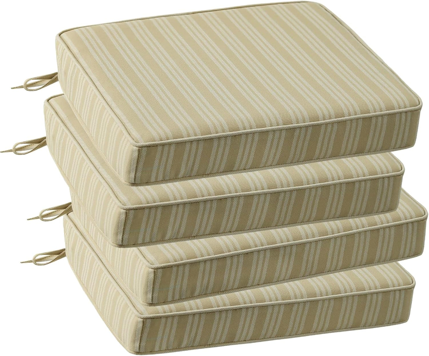 Outdoor Square Corner Seat Cushion Set of 4 for Patio Use