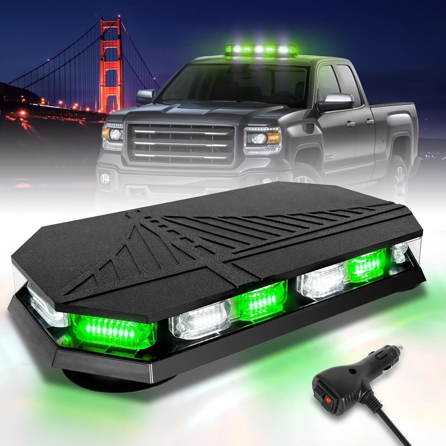 HLauto 406D Rooftop Emergency Strobe Lights Bar for Safety