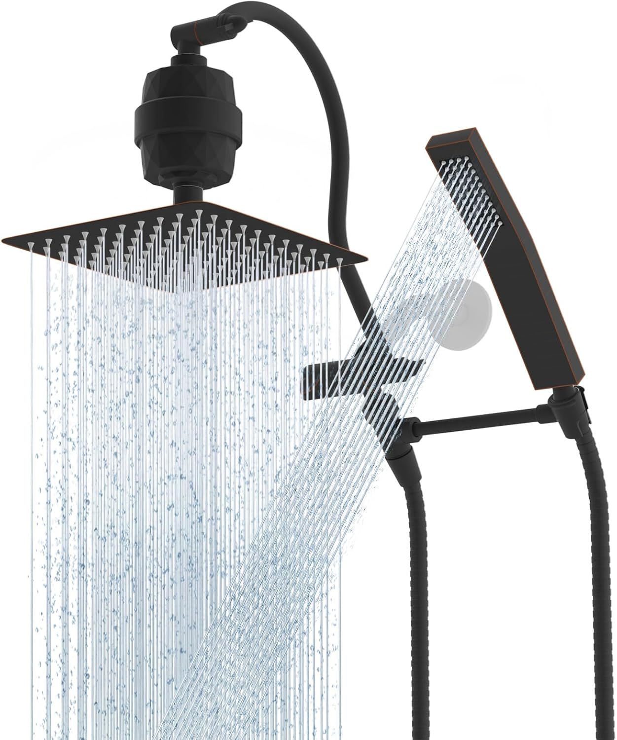 Hibbent Metal 10ft' Filtered Rainfall Shower Head Combo Review