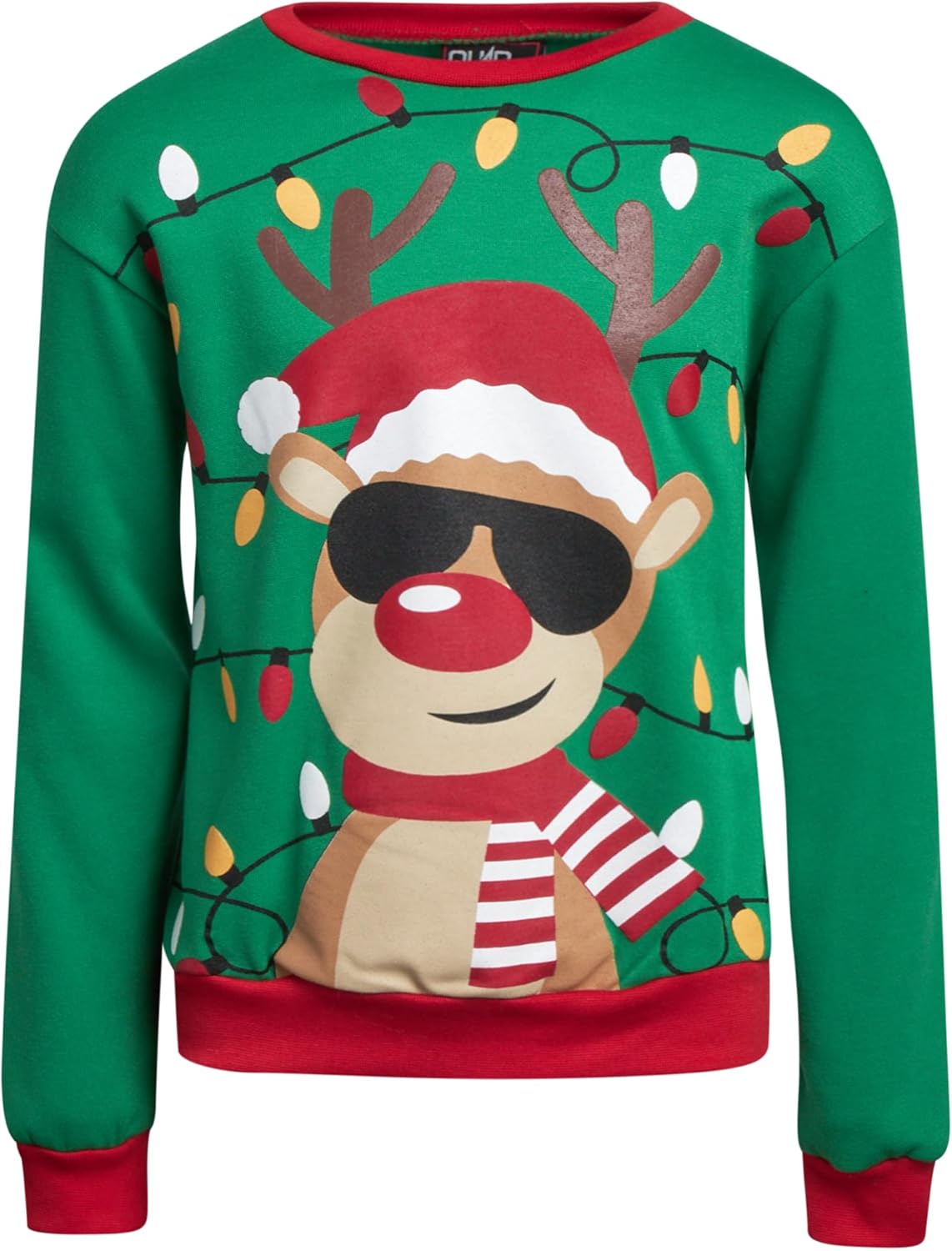 Festive Fleece Boys' Ugly Christmas Sweater - Quad Seven