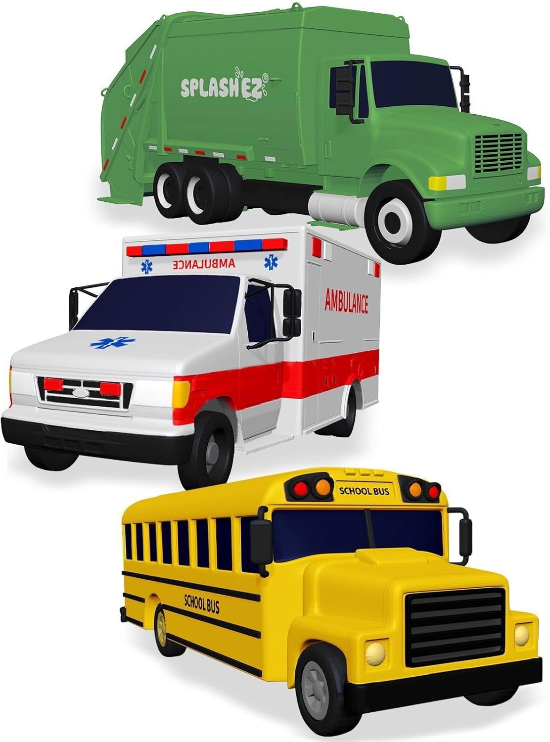 No Mold Bath Toys - SplashEZ Water Vehicles Set