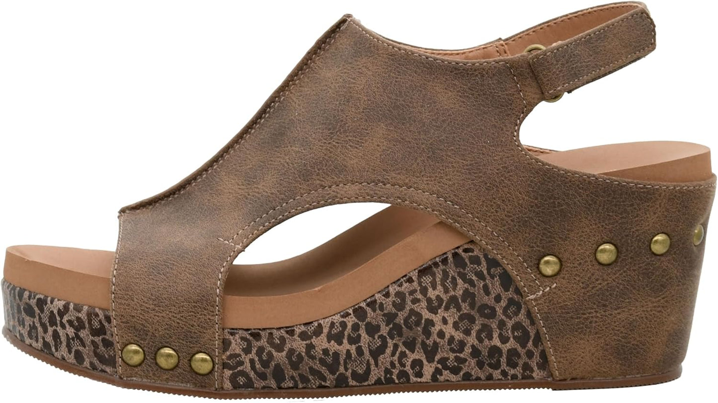 Corkys Footwear Womens Carley Wedges for All Day Comfort