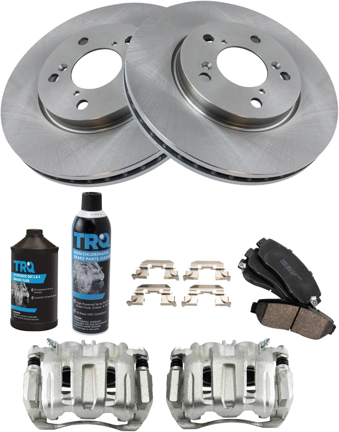 TRQ Front Brake Pad & Rotor Kit for 2005-2010 Honda Odyssey
