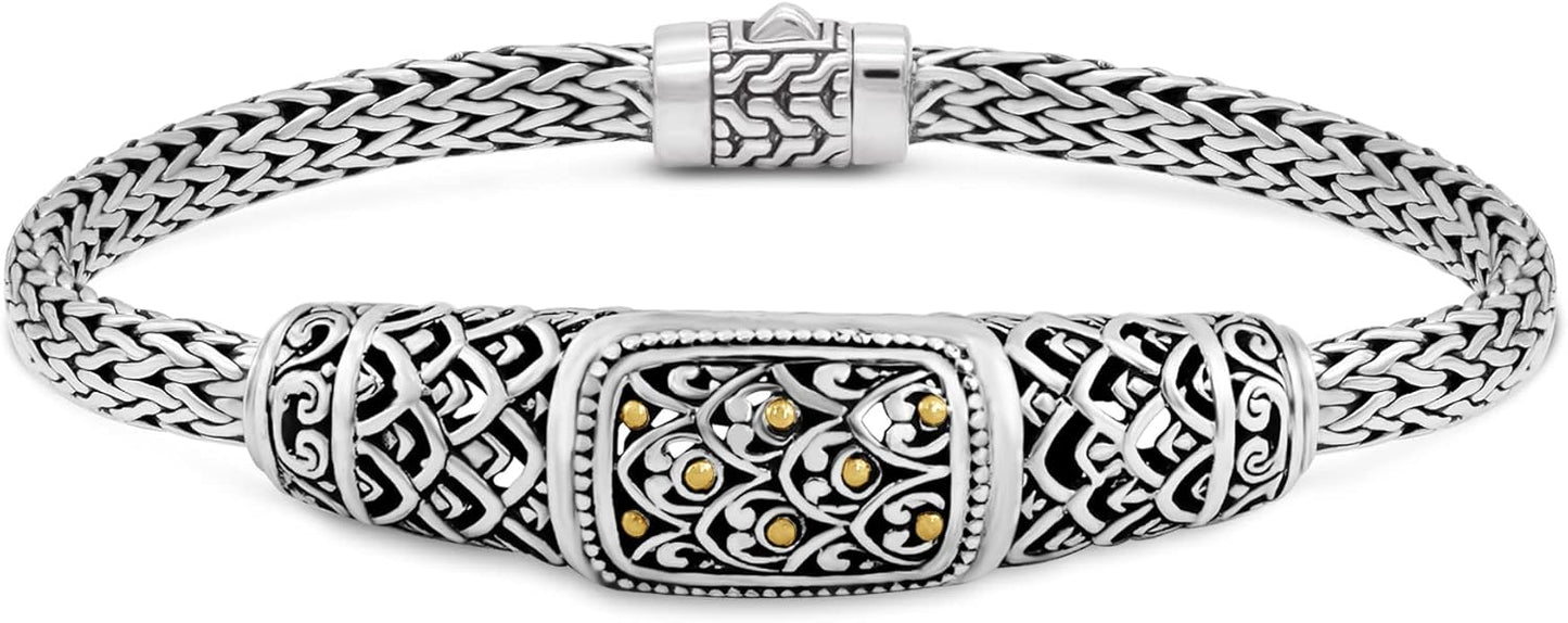 DEVATA Sterling Silver 925 Bali Dragon Bone Chain Bracelet Review