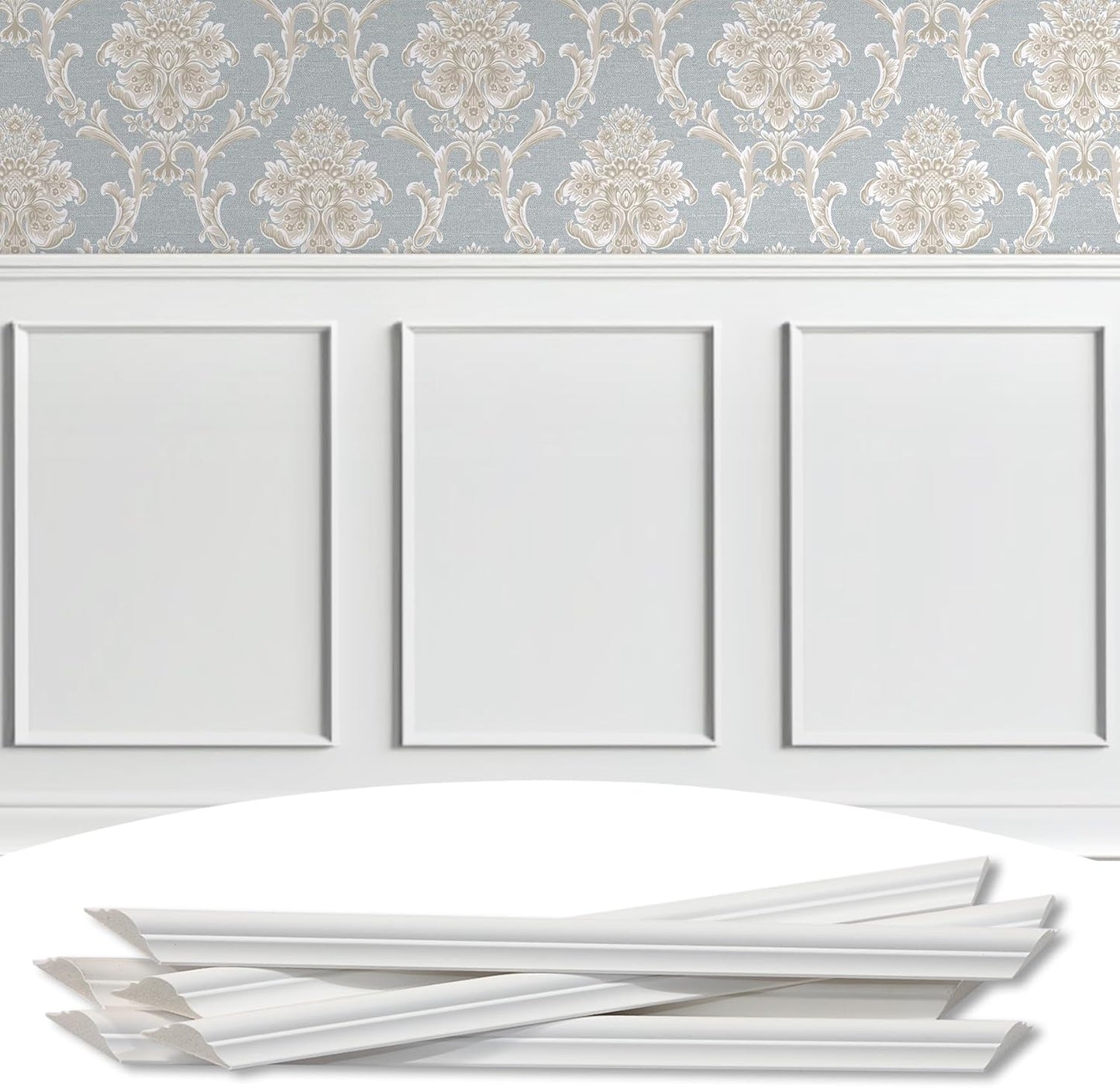 3-Frame 16in x 24in Premade Accent Wall Molding Kit for Decor