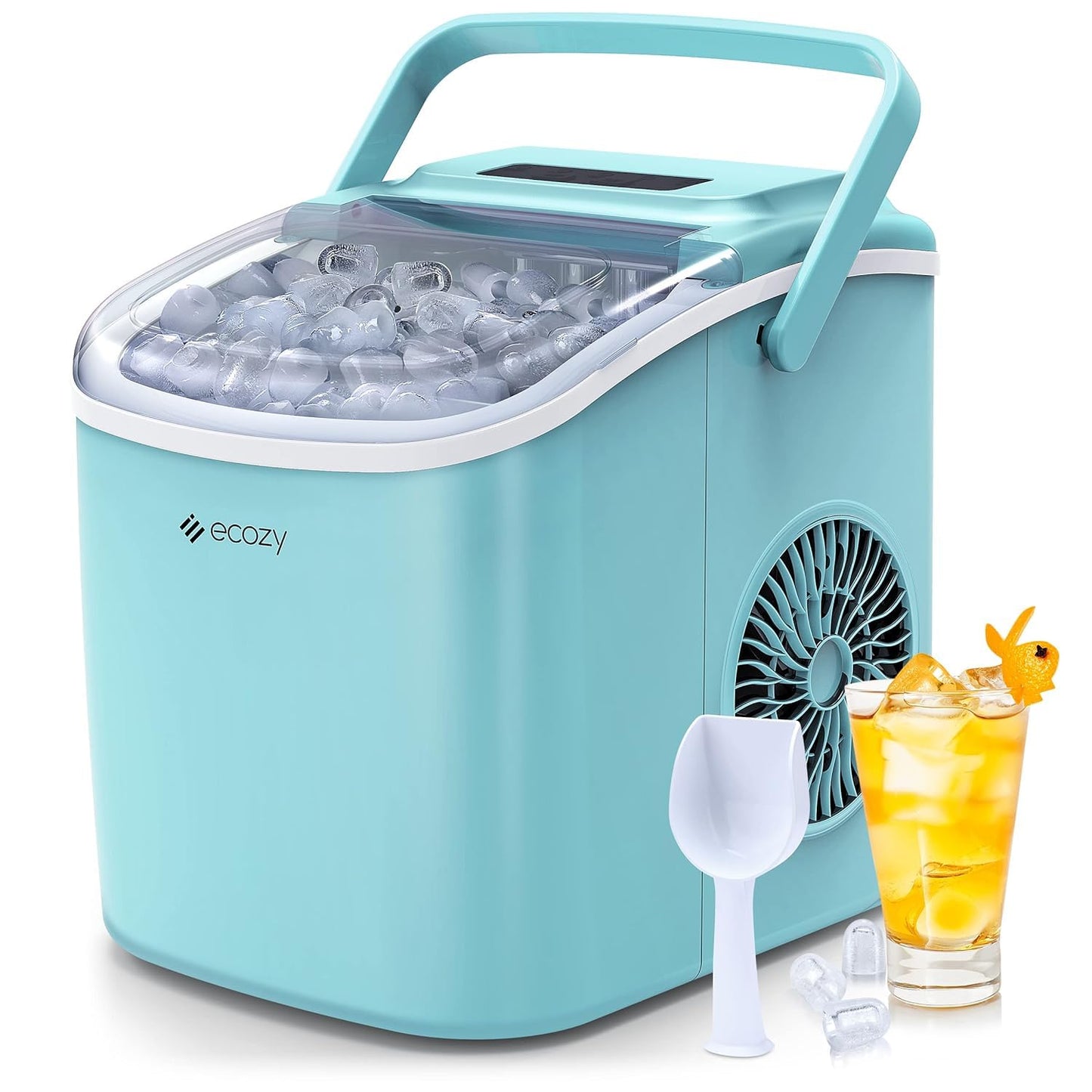 ecozy Portable Ice Maker: Fast Ice in 6 Mins