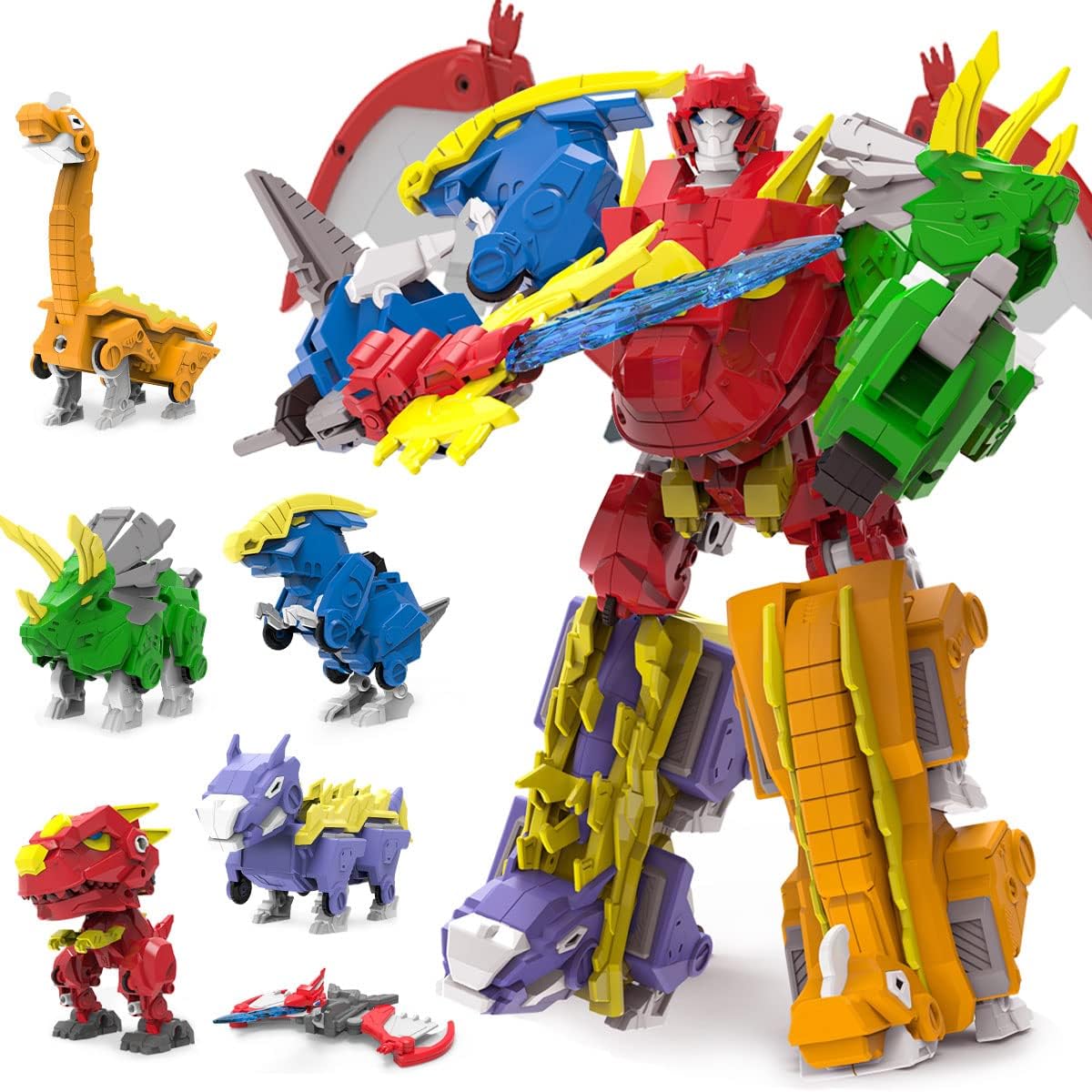 Wenbeier 6-in-1 Dinosaur Robot: Transforming Fun for Kids!