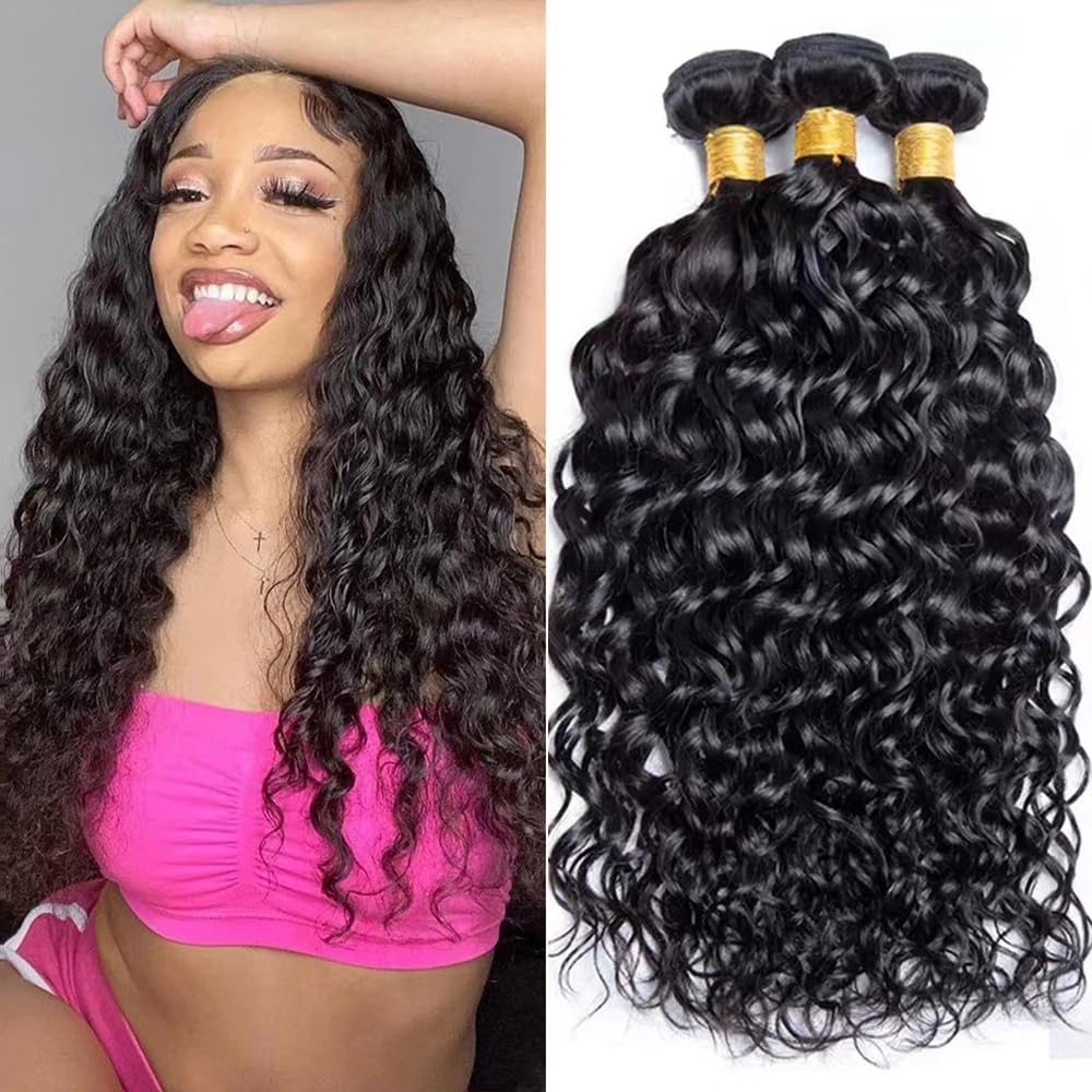 Water Wave Bundles Human Hair 18 20 22 Inch Deep Wave Quality