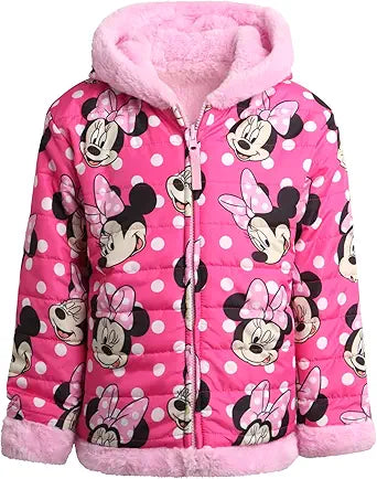 Disney Girls Princess Reversible Jacket for Cozy Comfort