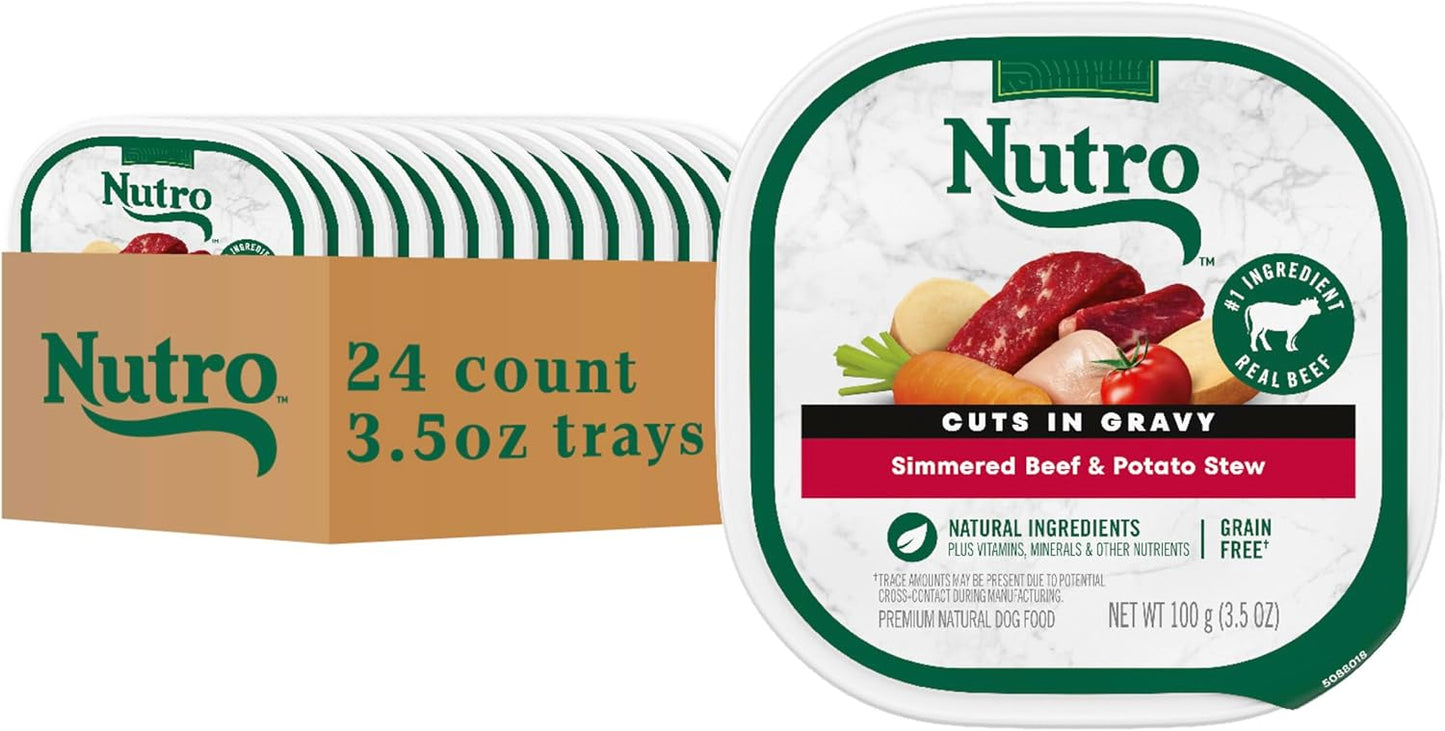 Nutro Adult Natural Grain Free Wet Dog Food Cuts in Gravy