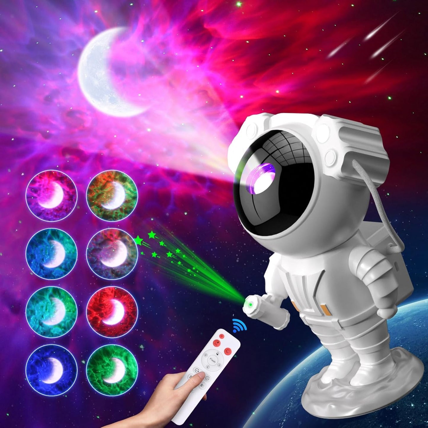Starry Night Sky Projector - Remote Control Timer, Perfect for Kids' Rooms