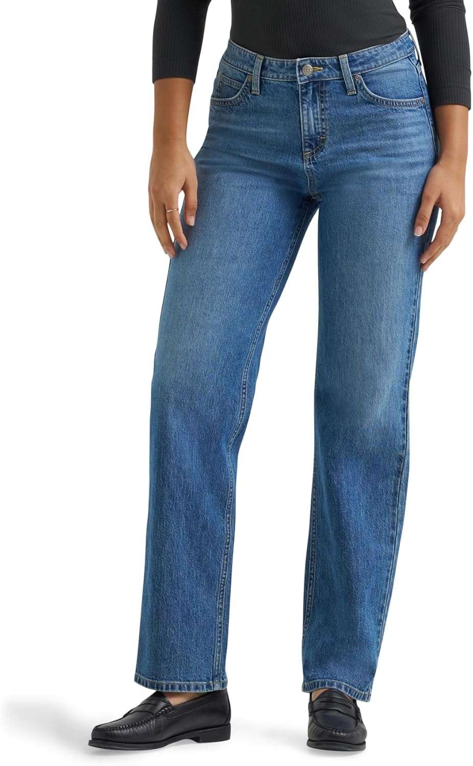 Lee Womens Legendary Relaxed Straight Jean for Timeless Style