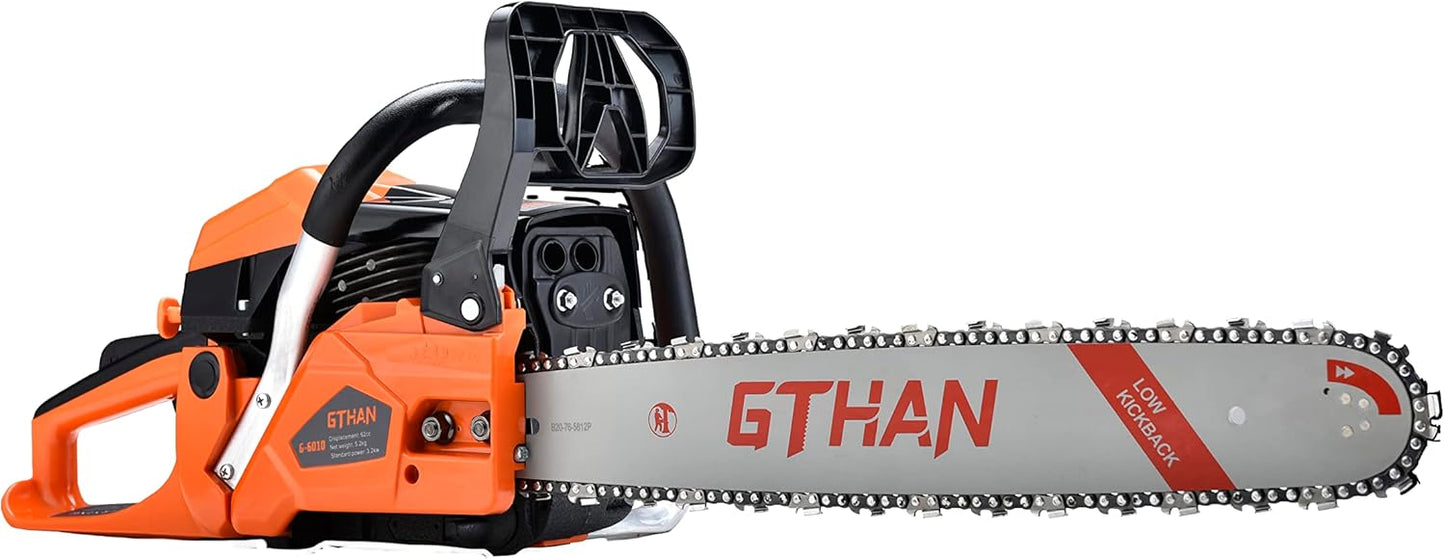 62cc Gas Chainsaw for Efficient Tree Cutting and Woodwork