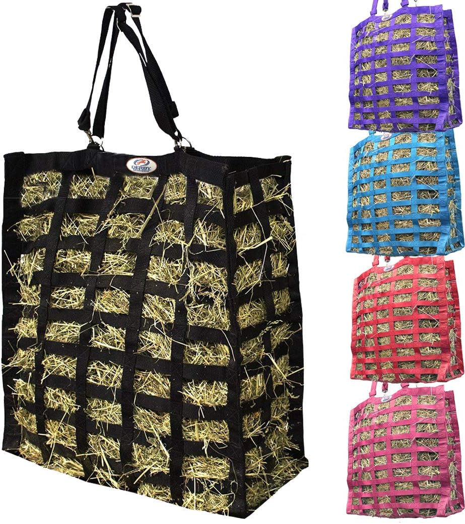 Derby Originals Supreme 4-Sided Slow Feed Hay Bag for Horses