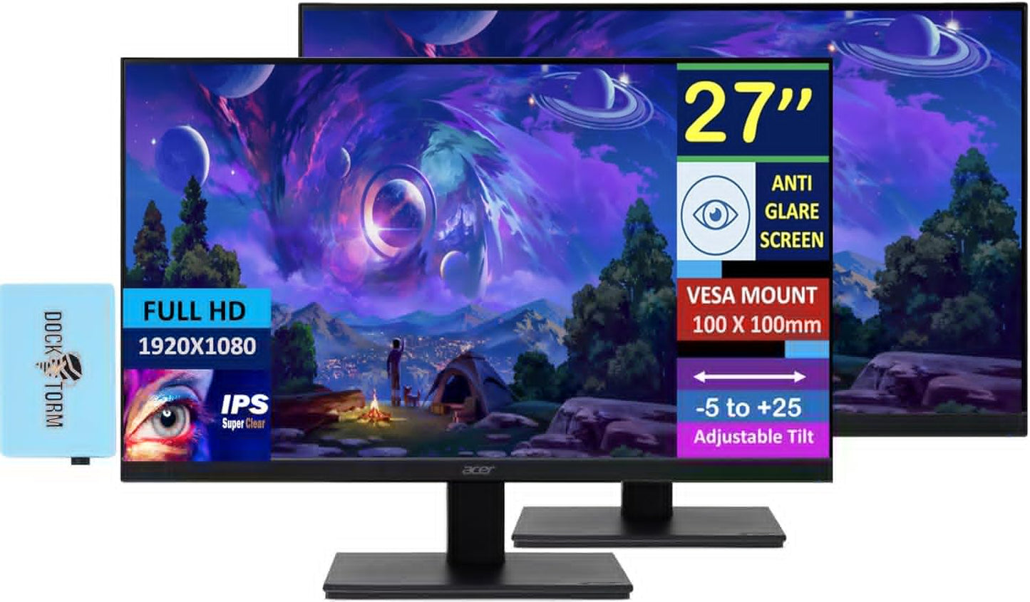 Acer 27-Inch FHD IPS Monitor with AMD FreeSync for Home Office
