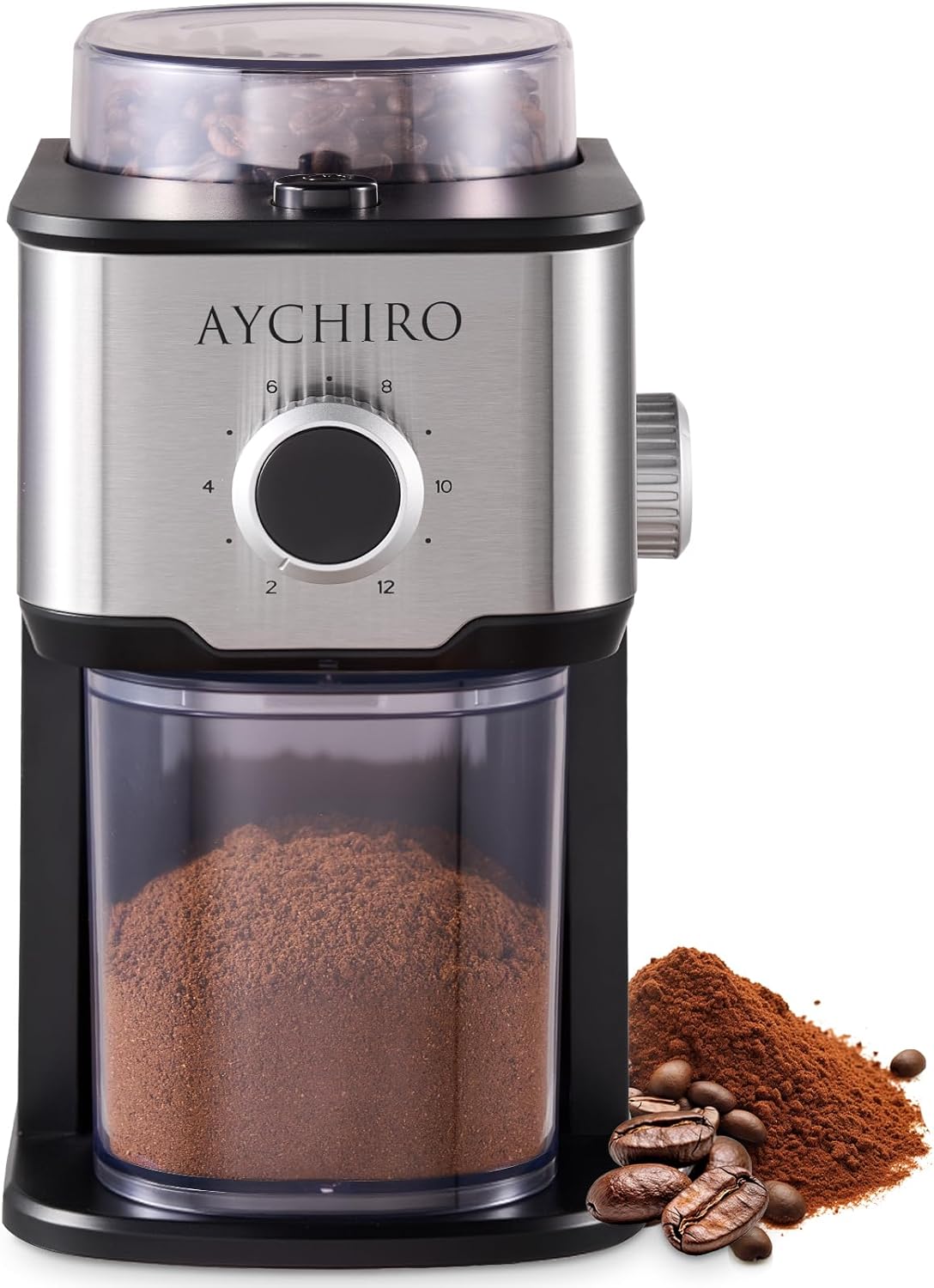 Adjustable Burr Coffee Grinder with 14 Settings for Perfect Brew