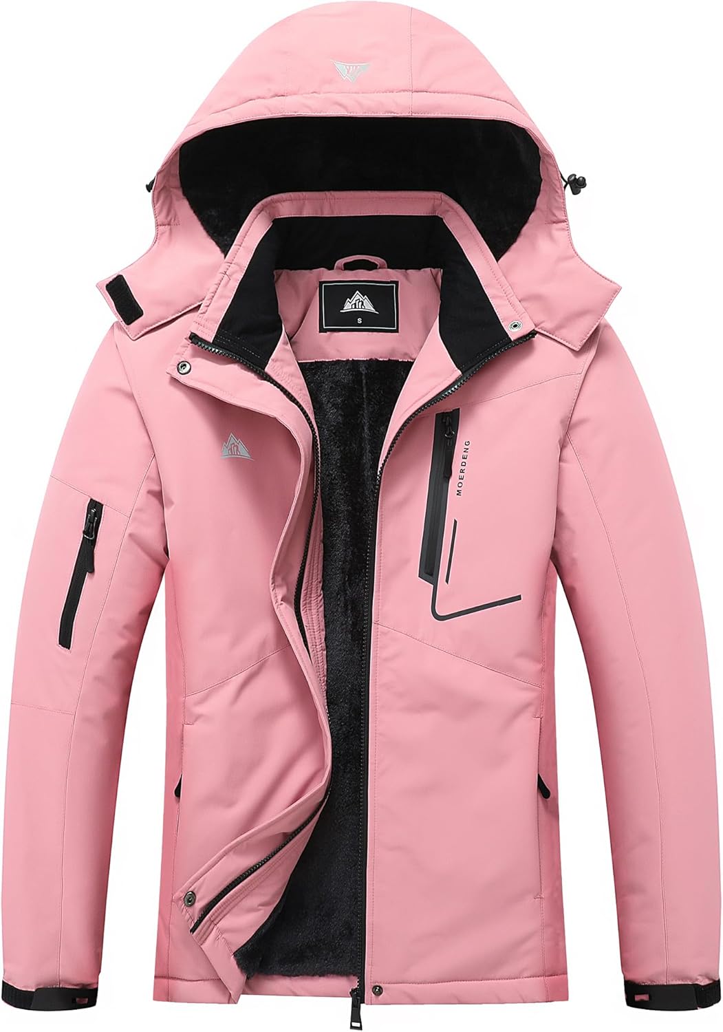 MOERDENG Waterproof Hooded Ski Jacket