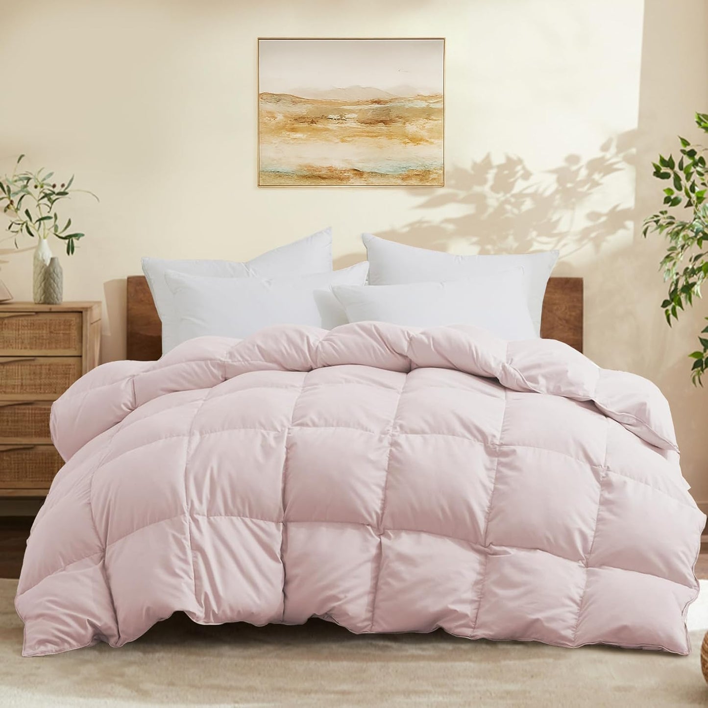 Joysoul King Size Down Comforter - Ultra Soft All Season Luxury