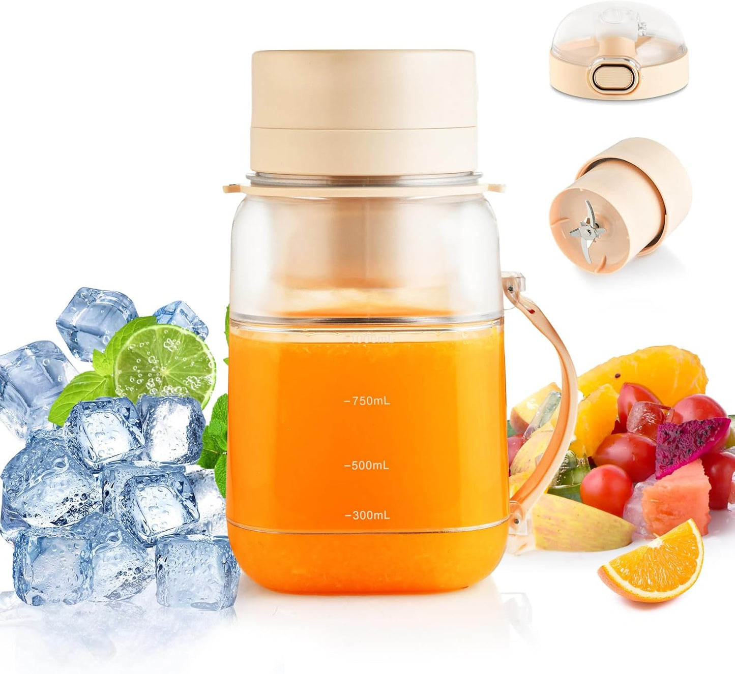 Portable 34oz Blender for Shakes - FOUSIUTIM