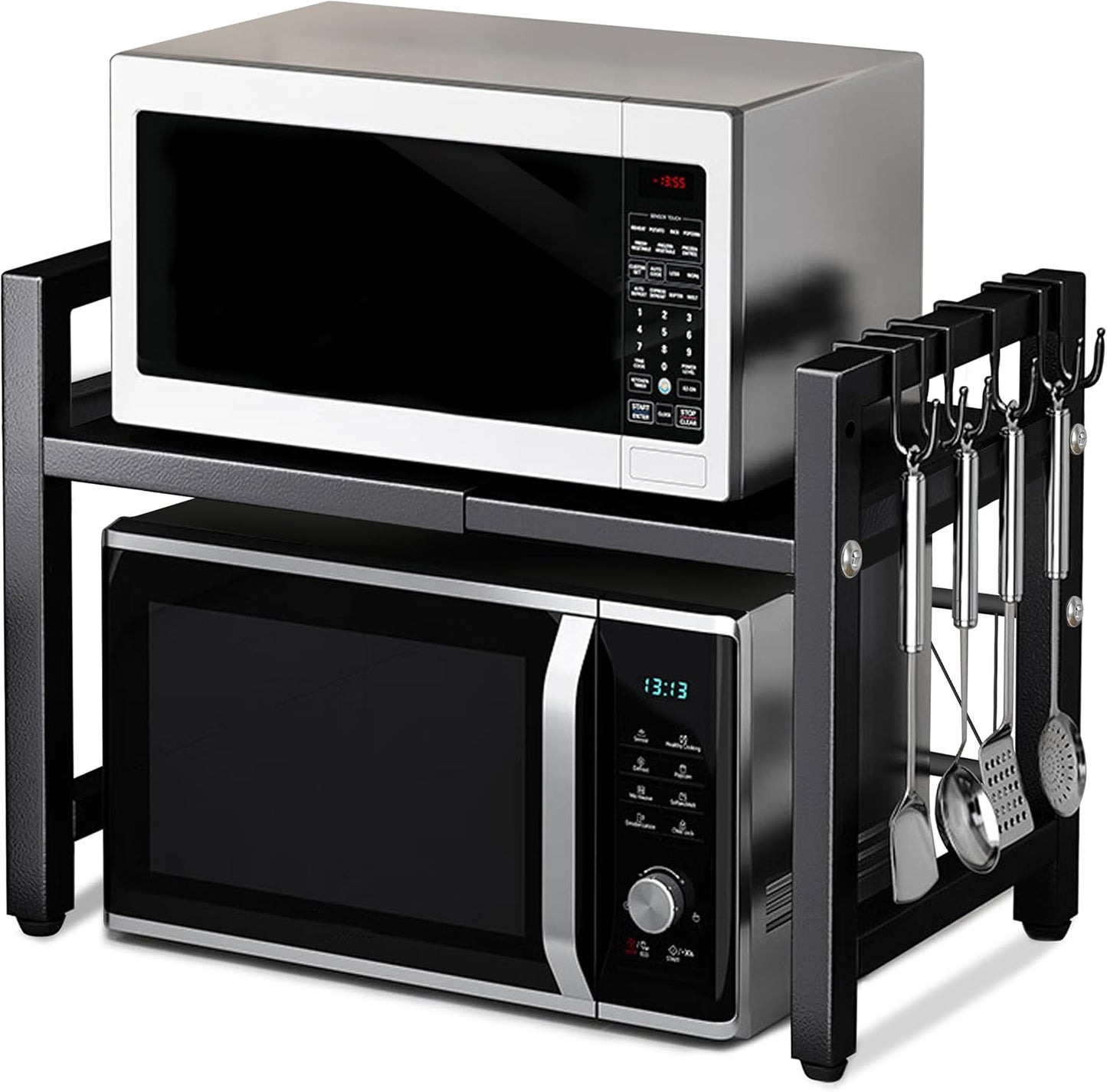 Caliee Expandable Microwave Stand - Organize Efficiently!