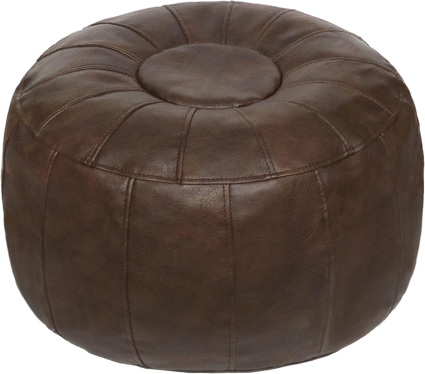 Unstuffed Moroccan Storage Pouf Foot Stool for Any Space