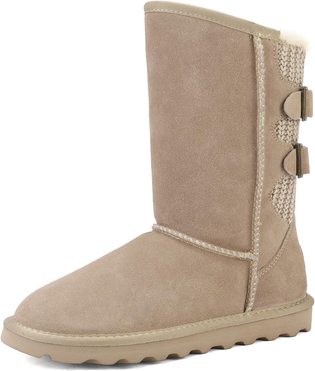 DREAM PAIRS Women's Mid Calf Winter Snow Boots for Comfort
