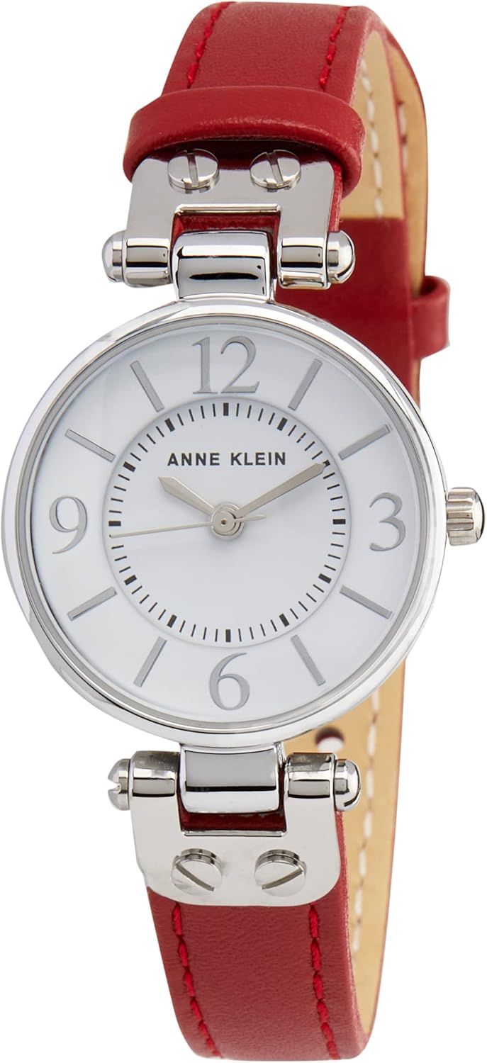 Anne Klein Women's Leather Strap Watch: Elegant Timepiece for All