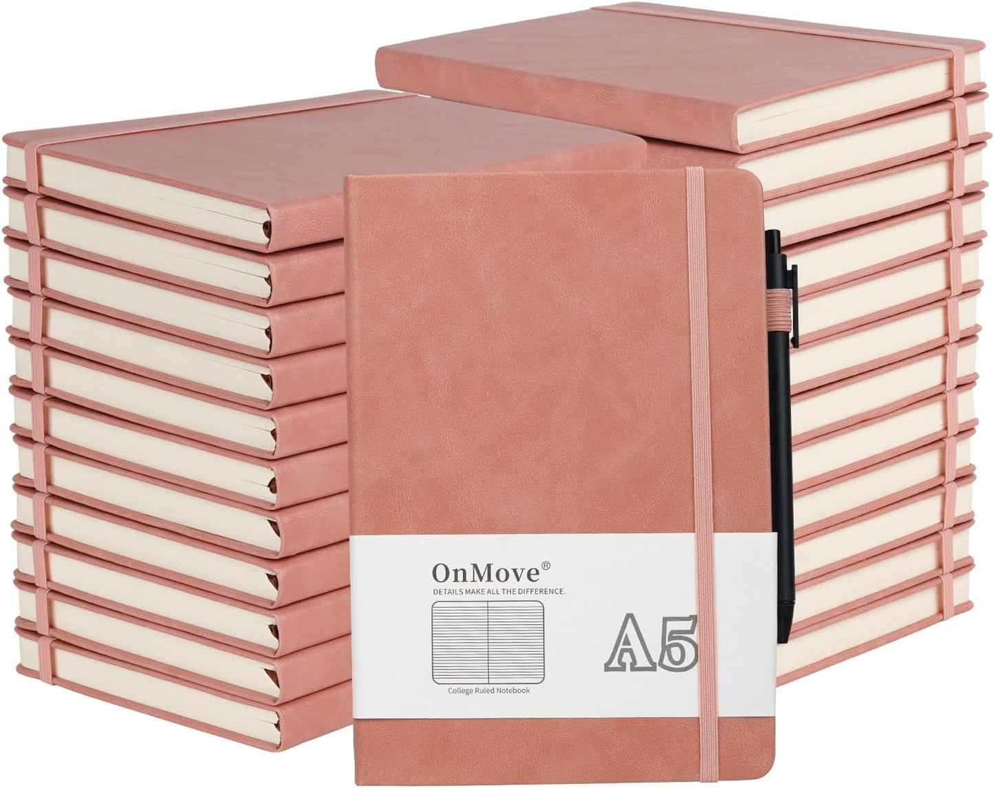 Premium Leather Notebook Journal Bundle - 160 Pages, 100 GSM - OnMove