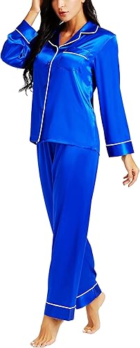 Luxurious Lonxu Silk Satin Womens Pajama Sets for Ultimate Comfort