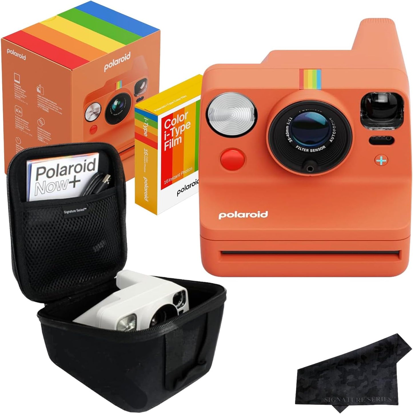 Polaroid Now+ 3rd Gen Instant Camera Bundle with Color Film