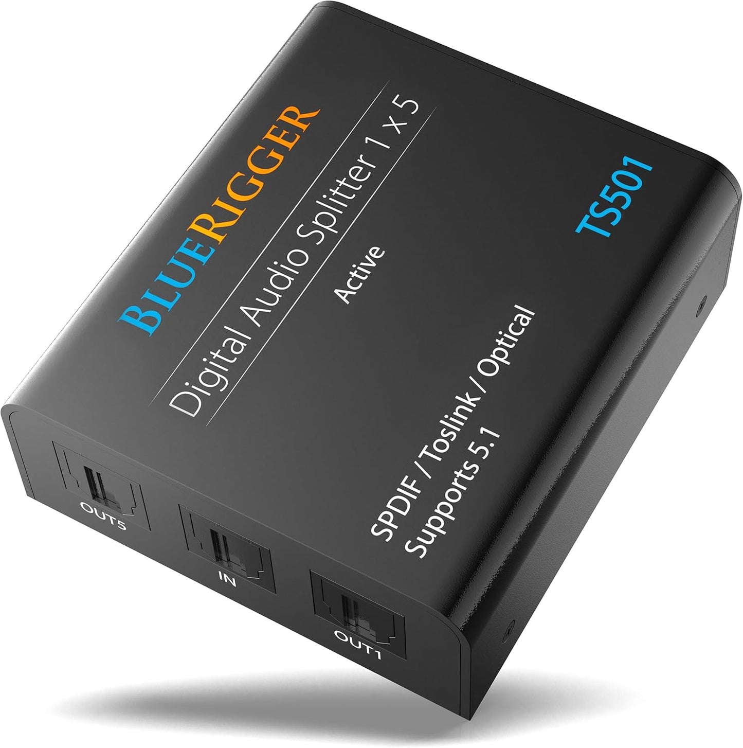 BlueRigger Digital Optical Audio Splitter 1x5 for Home Theatre