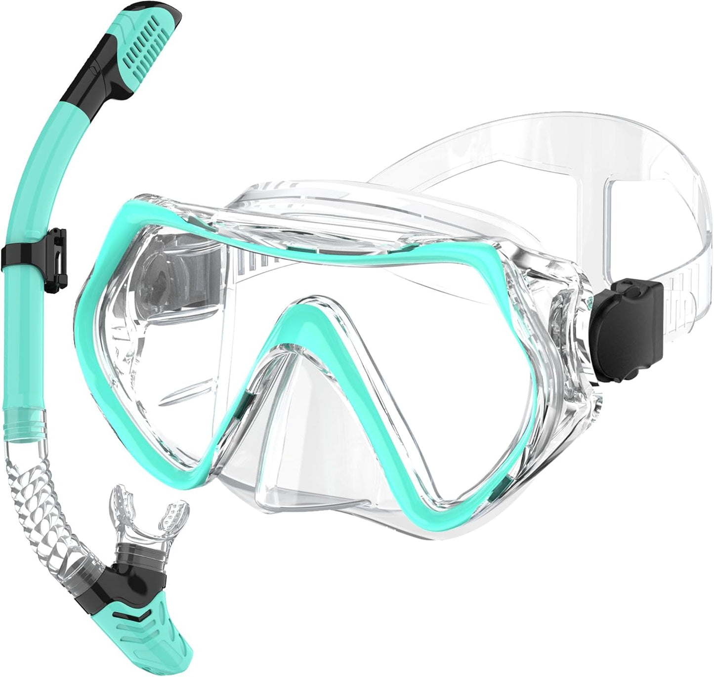 180 Panoramic Dry Snorkel Set - Free Breathing and Anti-Fog - MELUMILU