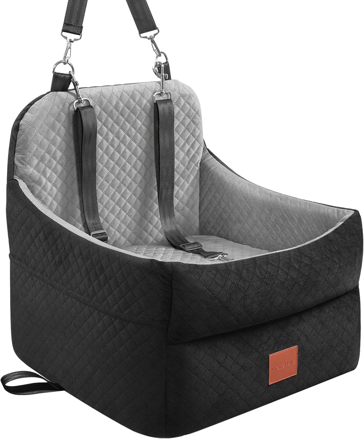 Dog Car Seat for Small/Medium Dogs Under 35lbs - Memory Foam