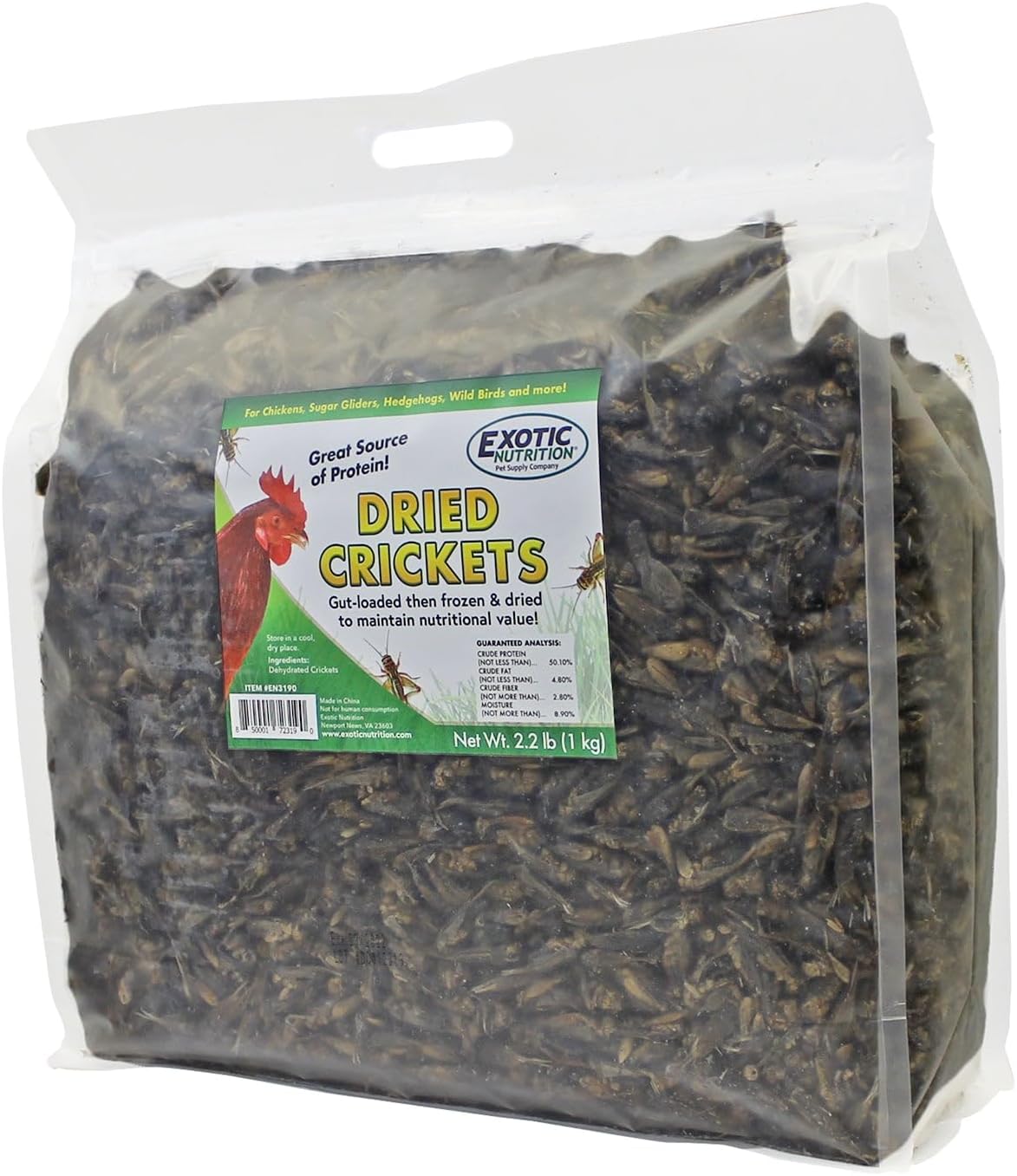 Dried Crickets - High Protein Insect Treat for Pets and Wildlife