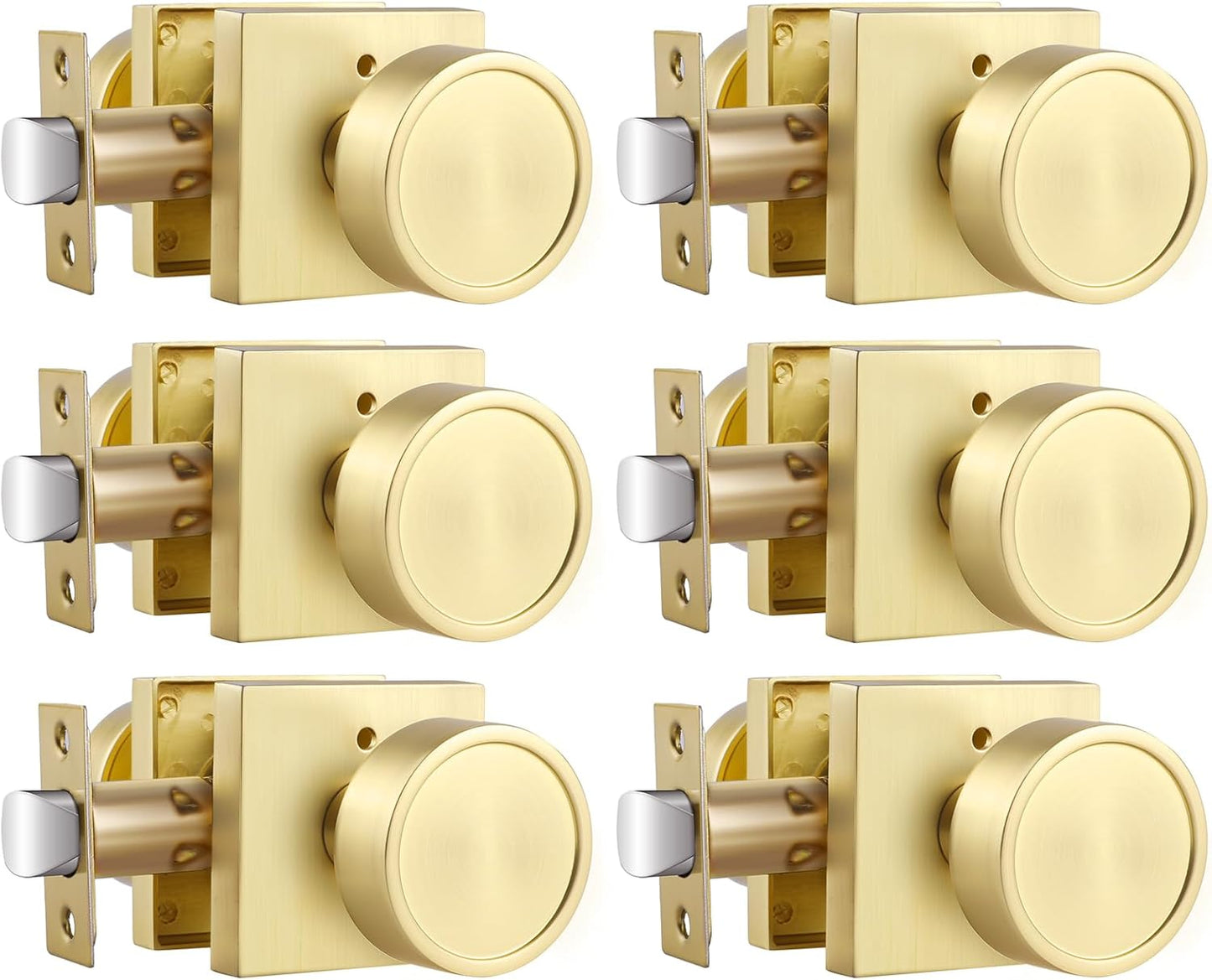 Haidms Gold Door Knobs Interior for Modern Bedroom and Bathroom