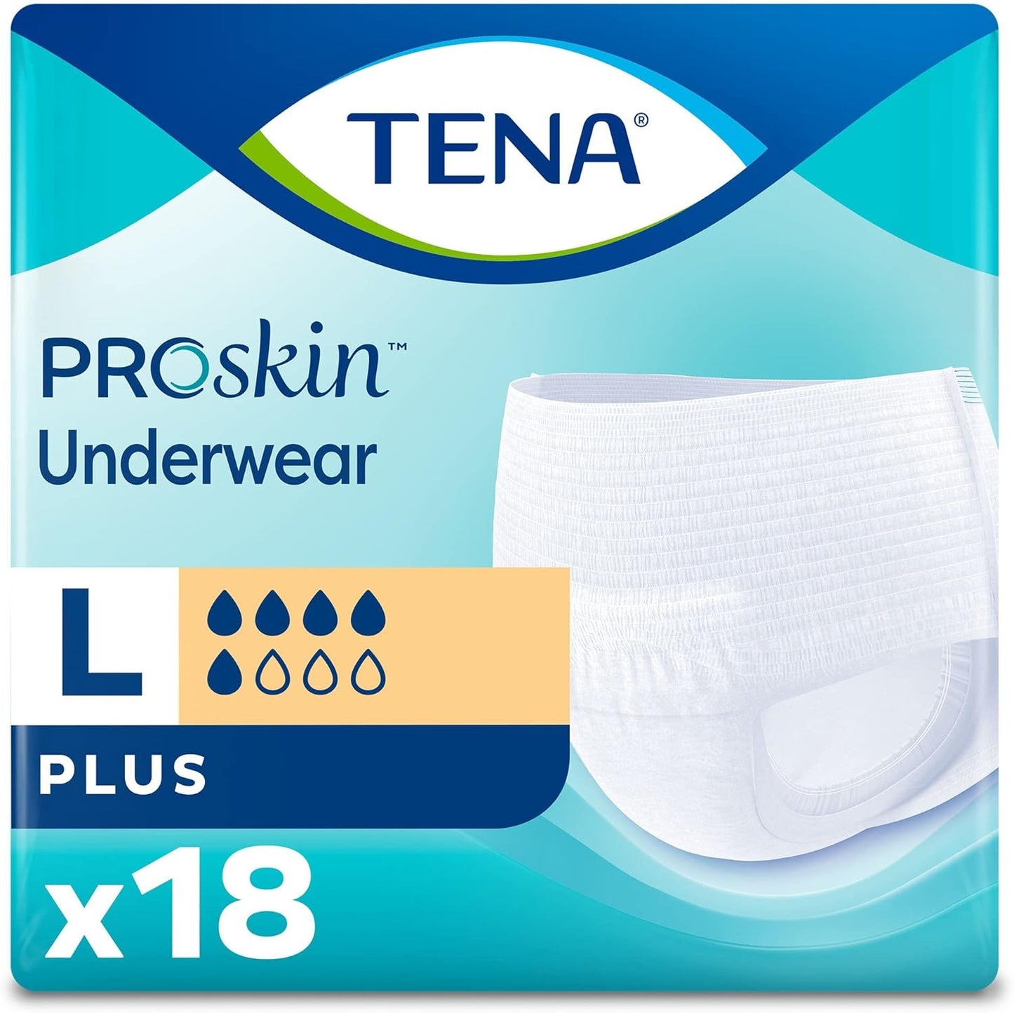TENA ProSkin Disposable Pull On, Large 18 Ct - Tear Away Seams