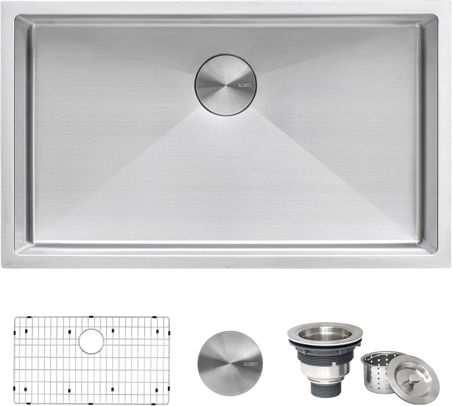 Ruvati 32-inch Undermount Kitchen Sink with Rounded Corners
