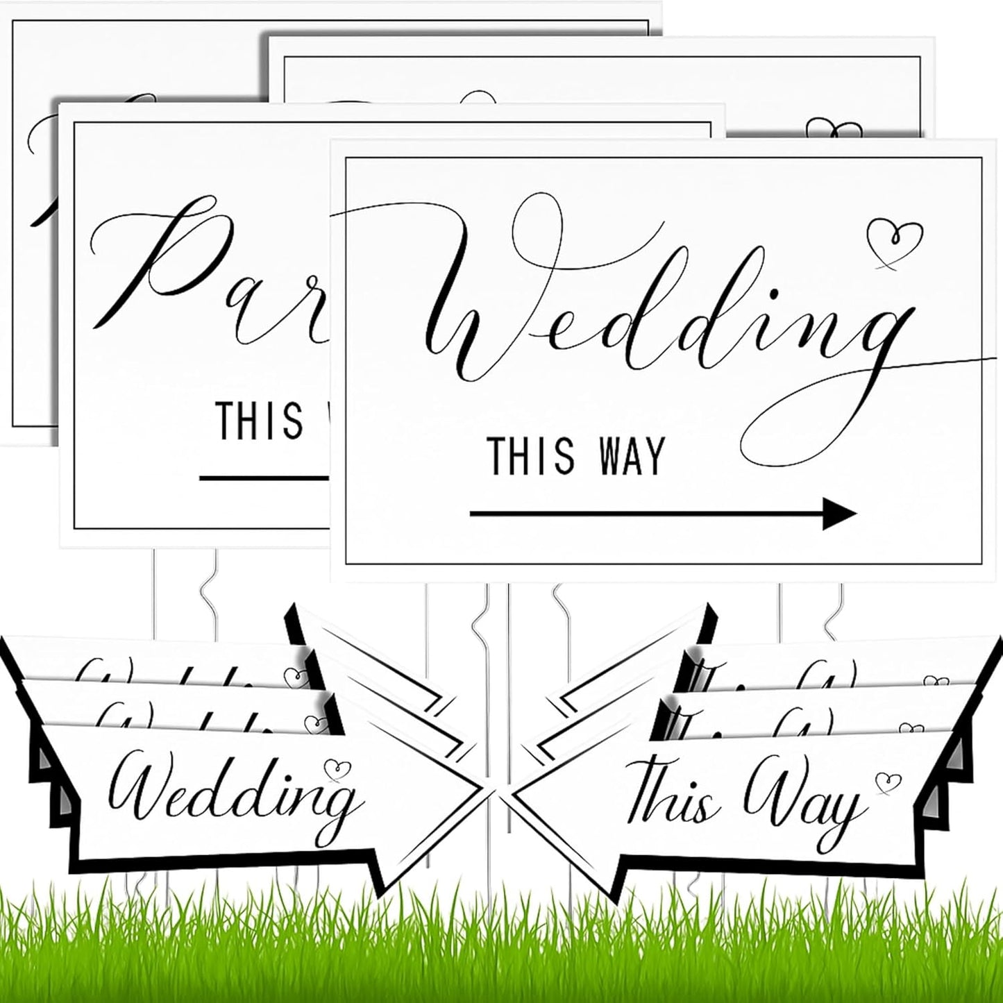 Wedding Directional Parking Signs for Perfect Guest Navigation