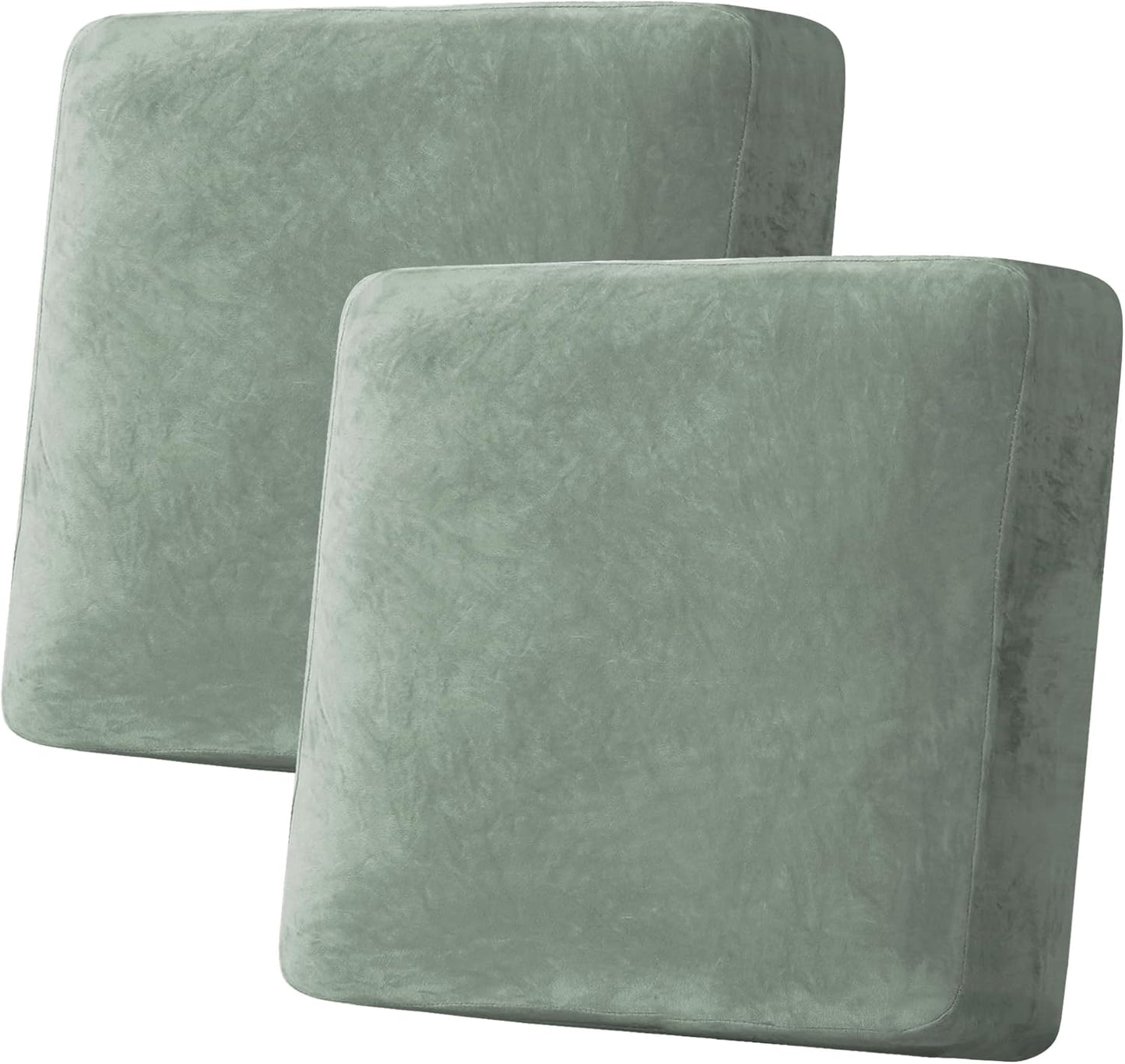 H.VERSAILTEX Velvet Stretch Couch Cushion Cover for Sofa